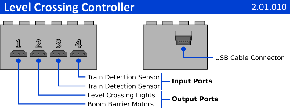 4DBrix Level Crossing Controllers for LEGO trains.