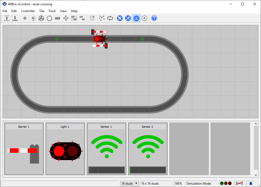 nControl project to control a level crossing.