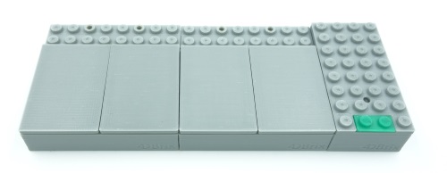 4DBrix LEGO train logo