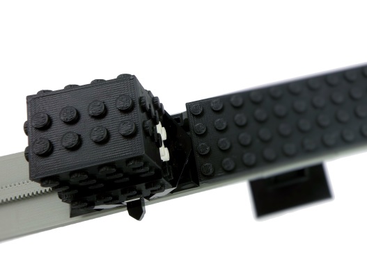 3D printed LEGO compatible monorail motor cover.