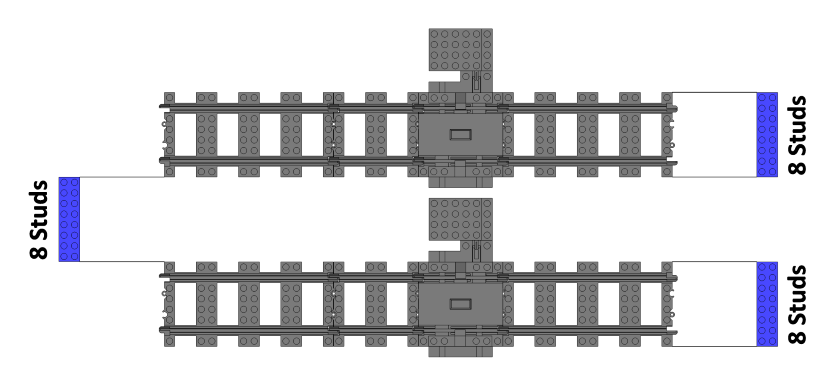 Decoupler for LEGO PF train tracks.