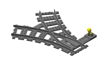 Lego train switch clearance