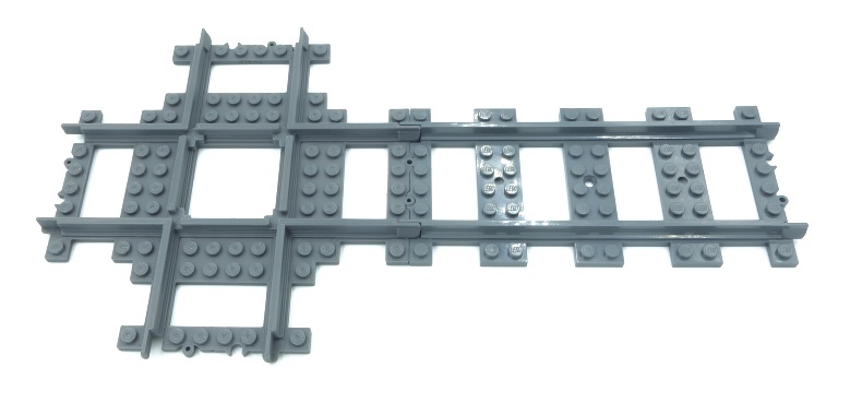 3D printed LEGO train compatible cross track.