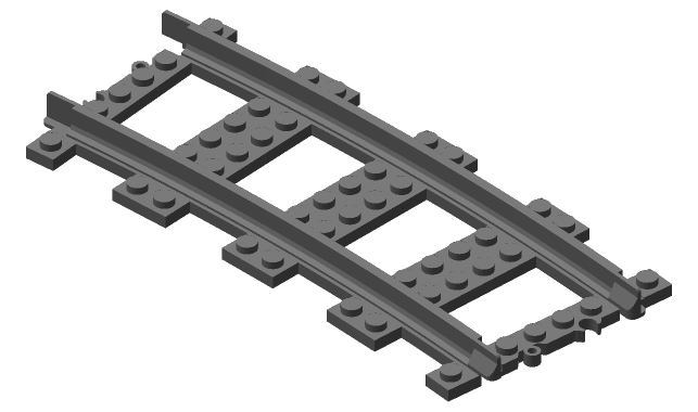 3D printed LEGO compatible R88 curve.