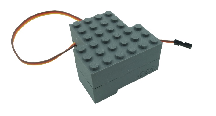 Automation motor for LEGO 9V and RC/PF train track switch.