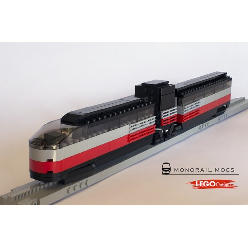 Monorail Motor Cover - 68 studs - Black Monorail Motor Cover - 68 studs - Black