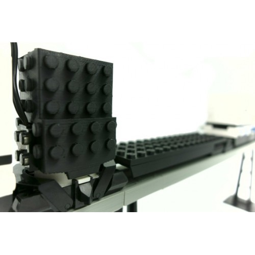 Monorail Motor Cover - 68 studs - Black Monorail Motor Cover - 68 studs - Black