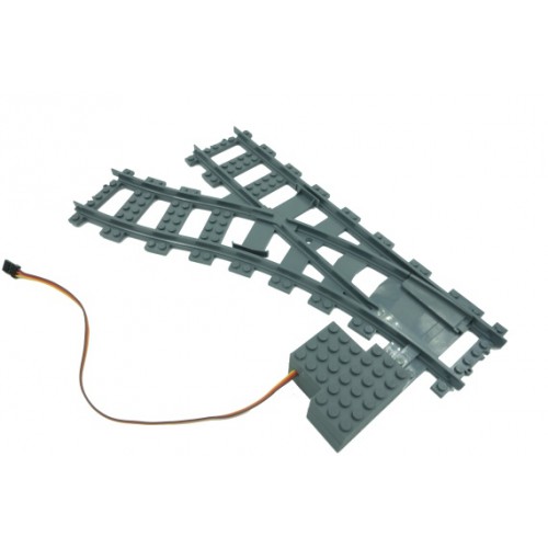 Train Switch Motor Left - Dark Bluish Gray Train Switch Motor Left - Dark Bluish Gray