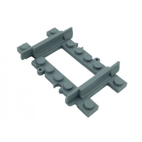 Train Quarter Straight Track - Dark Bluish Gray Train Quarter Straight Track - Dark Bluish Gray